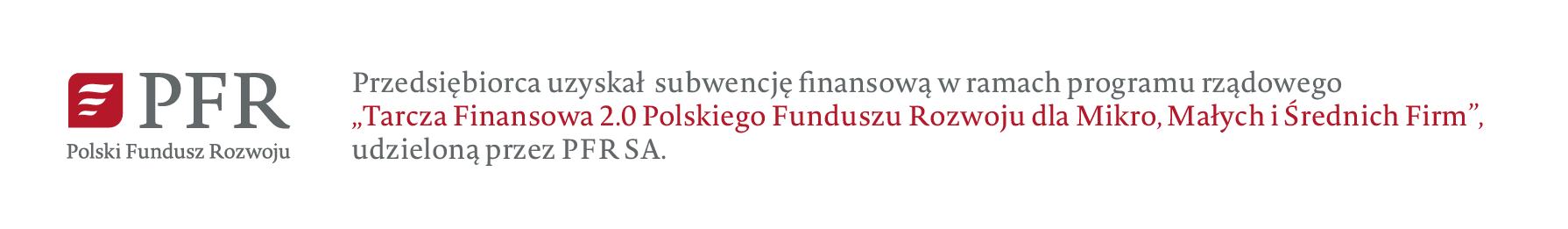 Przedsiębiorca uzyskał subwencję finansowaną w ramach programu rządowego 